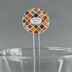 Spices 5.5" Round Plastic Stir Sticks - Clear