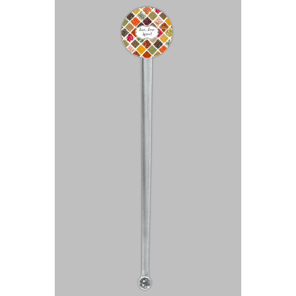 Spices Clear Plastic 7" Stir Stick - Round - Single Stick