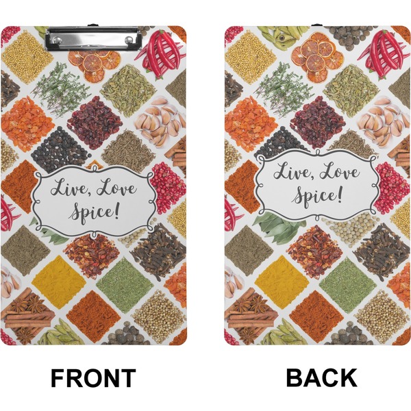 Spices Clipboard (Legal) (Front + Back)