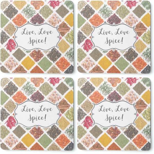 Spices Coaster Rubber Back - Apvl
