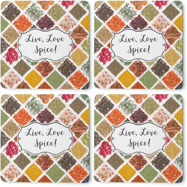 Spices Coaster Rubber Back - Apvl