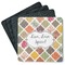 Spices Square Rubber Backed Coasters - Set of 4 (Personalized)