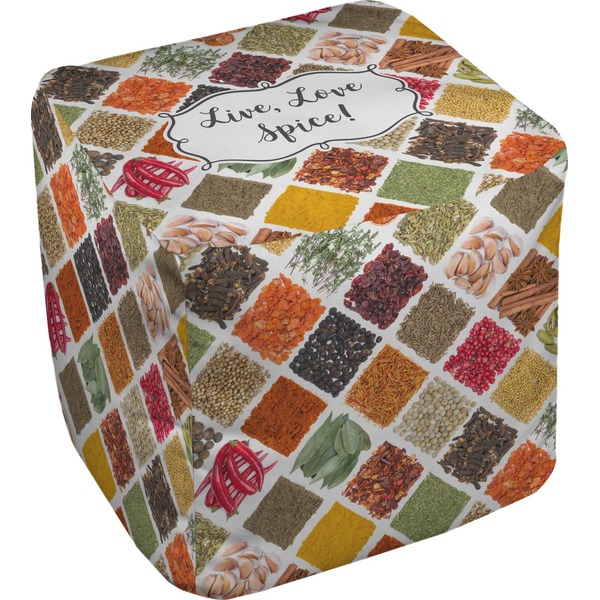 Custom Spices Cube Pouf Ottoman (Personalized)
