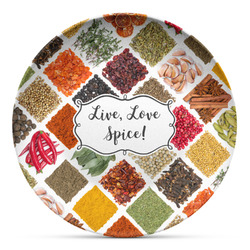 Spices Microwave Safe Plastic Plate - Composite Polymer (Personalized)