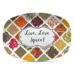 Spices Plastic Platter - Microwave & Oven Safe Composite Polymer (Personalized)