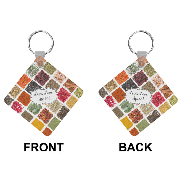 Spices Diamond Keychain (Front + Back)