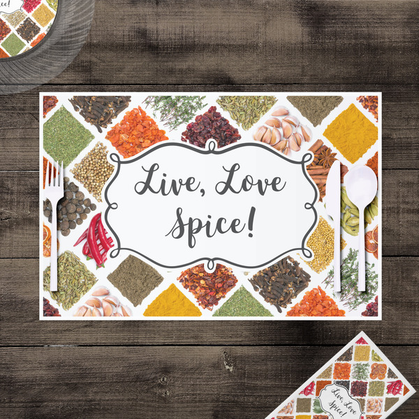 Spices Disposable Paper Placemat - In Context