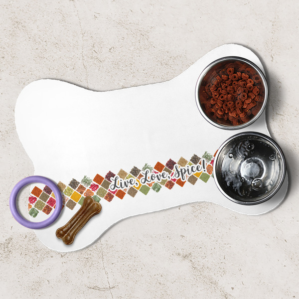 Spices Dog Bone Shaped Mat Lifestyle