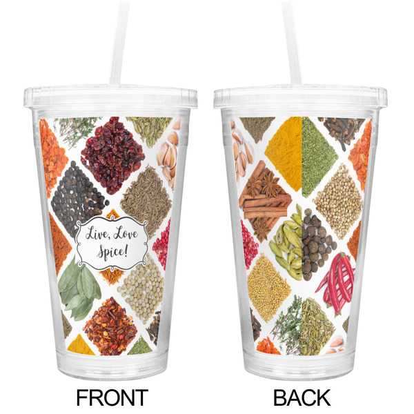 Spices Double Wall Tumbler with Straw - Approval