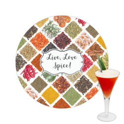 Spices Printed Drink Topper -  2.5"