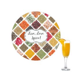 Spices Printed Drink Topper - 2.15"