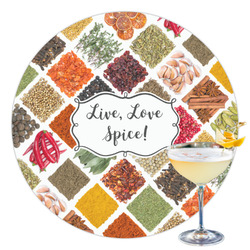 Spices Printed Drink Topper - 3.5"