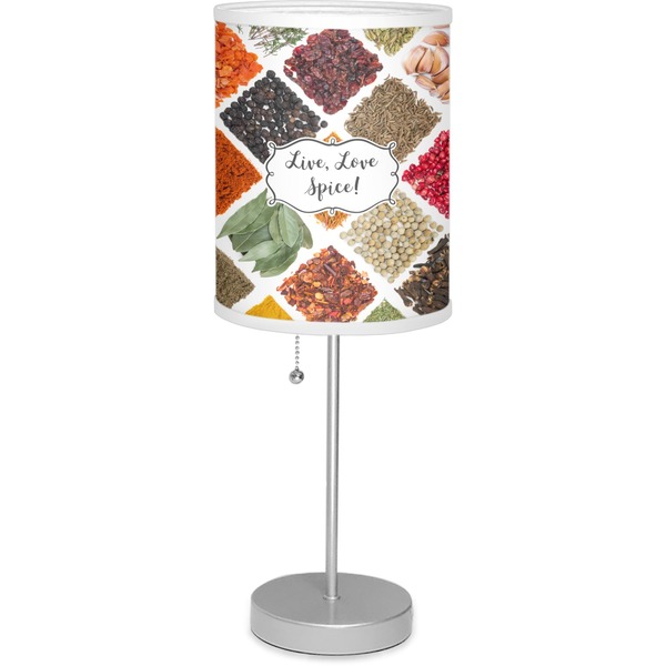 Custom Spices 7" Drum Lamp with Shade (Personalized)
