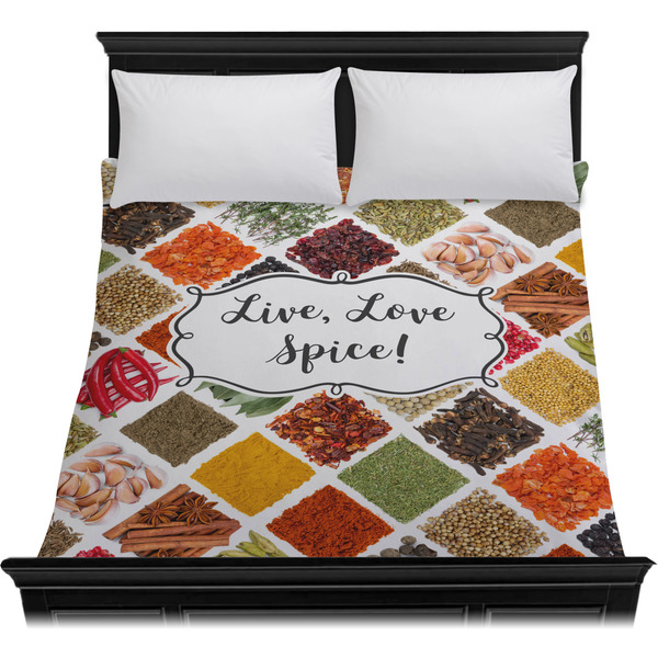 Spices Duvet Cover - Queen - On Bed - No Prop