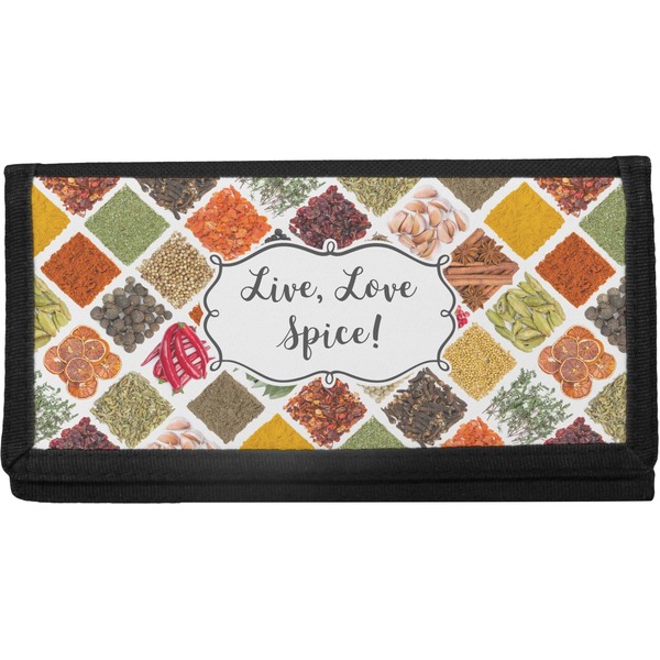 Custom Spices Canvas Checkbook Cover (Personalized)