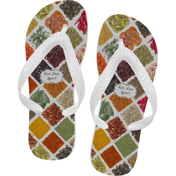 Custom Spices Flip Flops - Small (Personalized)