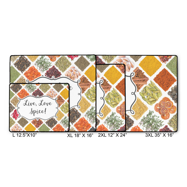Spices Gaming Mats - SIZE CHART