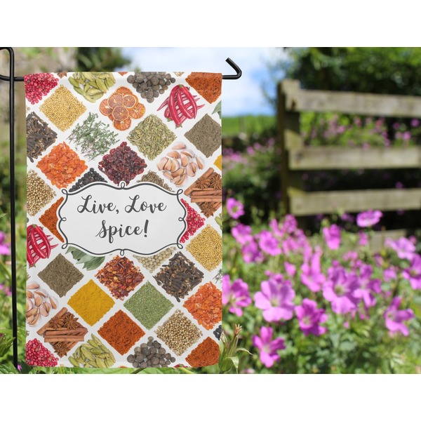 Spices Garden Flag - Outside In Flowers