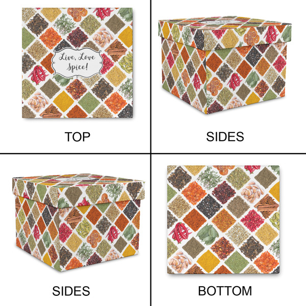 Spices Gift Boxes with Lid - Canvas Wrapped - XX-Large - Approval