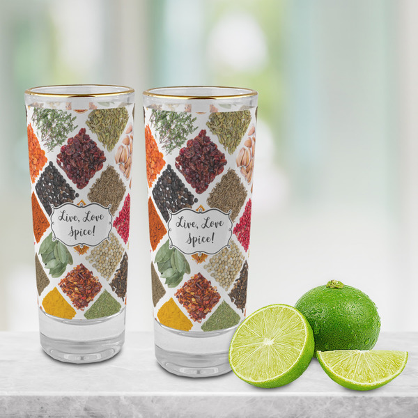 Spices Glass Shot Glass - 2 oz - LIFESTYLE