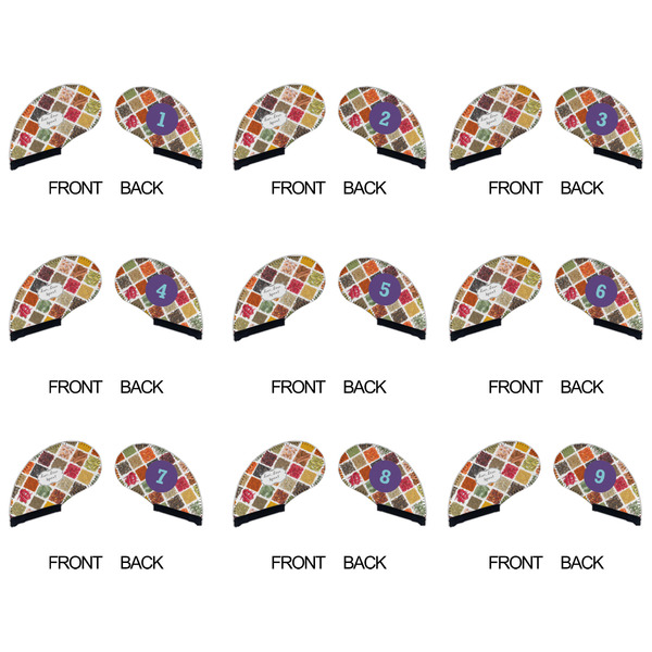 Spices Golf Club Covers - APPROVAL (set of 9)