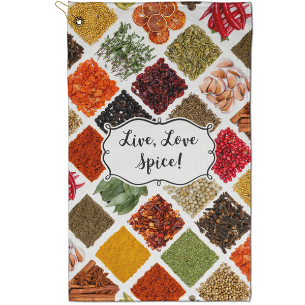 Custom Spices Golf Towel - Poly-Cotton Blend - Small