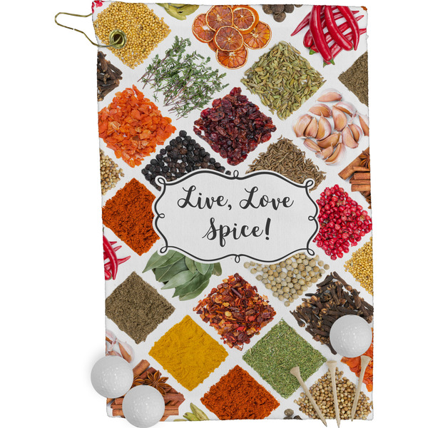 Spices Golf Towel (Personalized) - FRONT (Small Full Print)