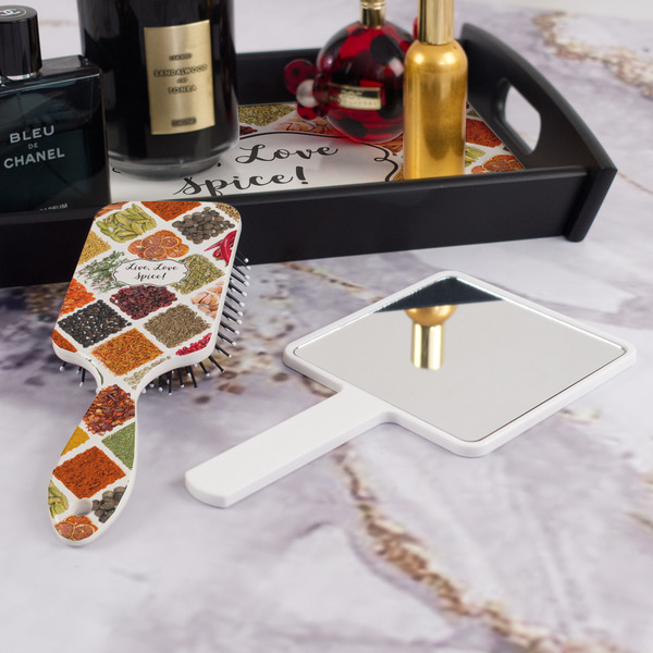 Spices Hair Brush - With Hand Mirror