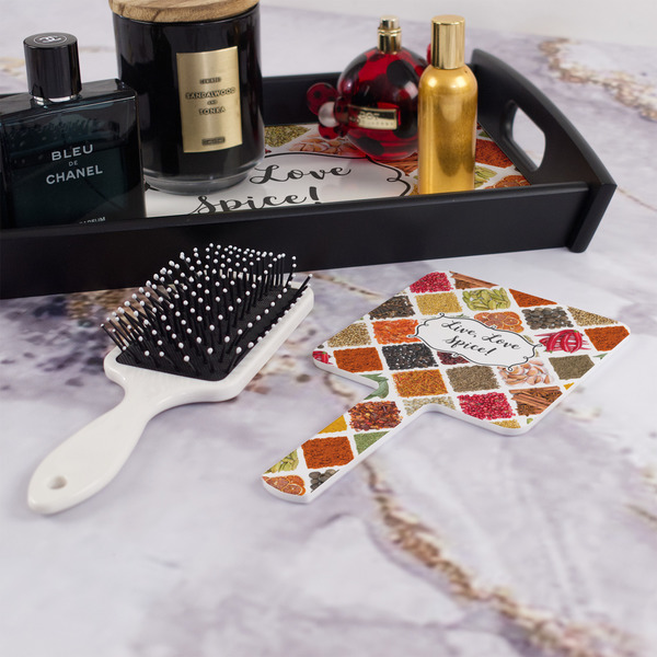 Spices Hand Mirror - With Hair Brush