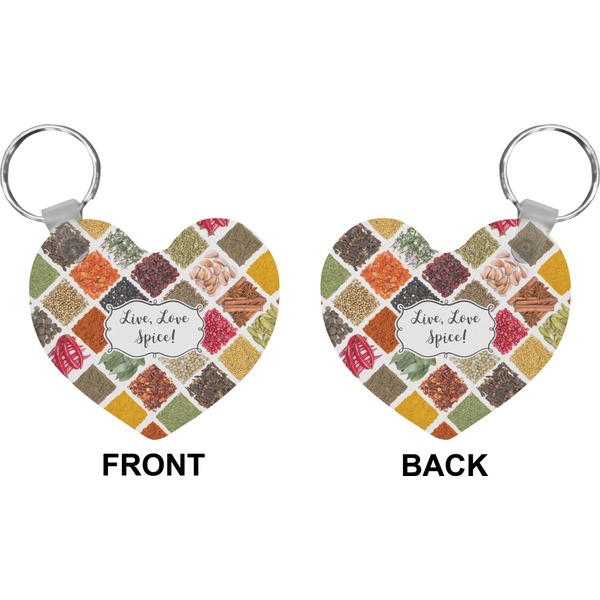 Spices Heart Keychain (Front + Back)