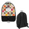 Spices Large Backpack - Black - Front & Back View