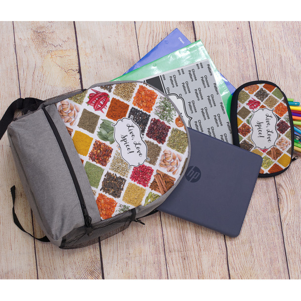 Spices Large Backpack - Gray - With Stuff