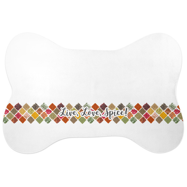 Custom Spices Bone Shaped Dog Food Mat (Personalized)