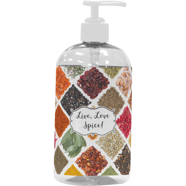 Custom Spices Plastic Soap / Lotion Dispenser (16 oz - Large - White)