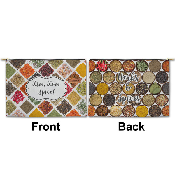 Spices Large Zipper Pouch Approval (Front and Back)