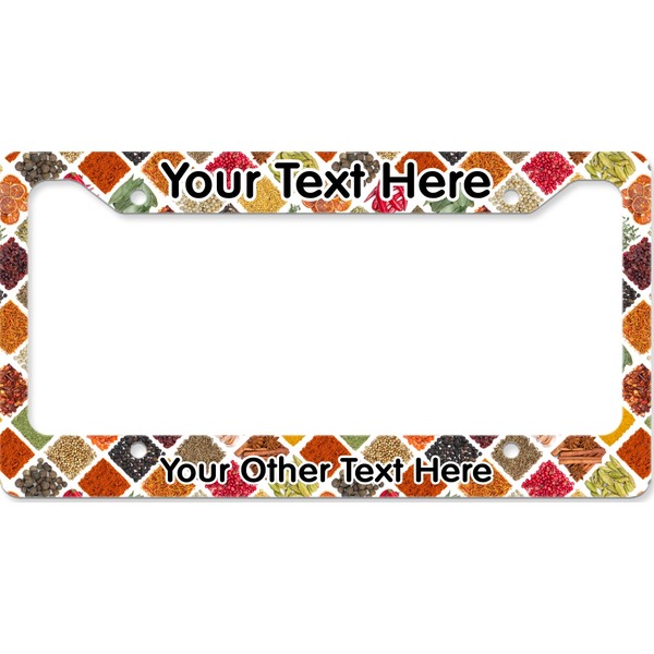 Spices License Plate Frame Wide
