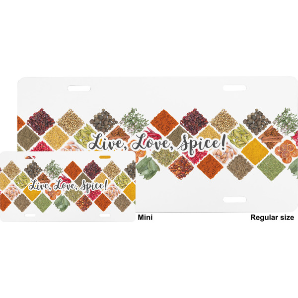 Spices License Plate (Sizes)