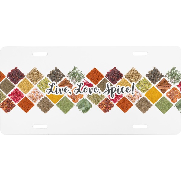 Custom Spices Front License Plate (Personalized)