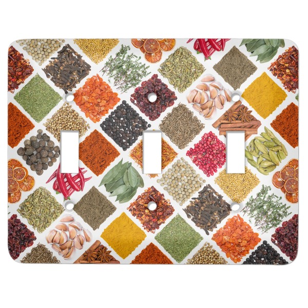 Custom Spices Light Switch Cover (3 Toggle Plate)