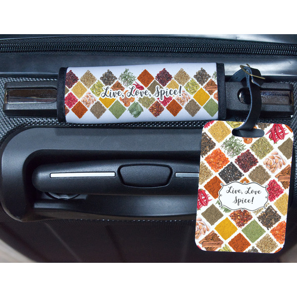 Spices Metal Luggage Tag & Handle Wrap - In Context