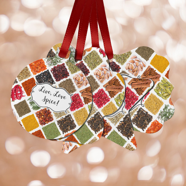 Custom Spices Metal Ornaments - Double Sided