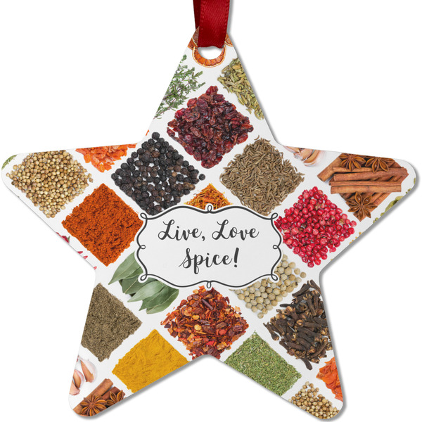 Spices Metal Star Ornament - Front