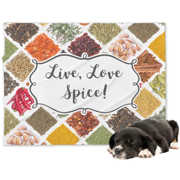 Custom Spices Dog Blanket - Large (Personalized)