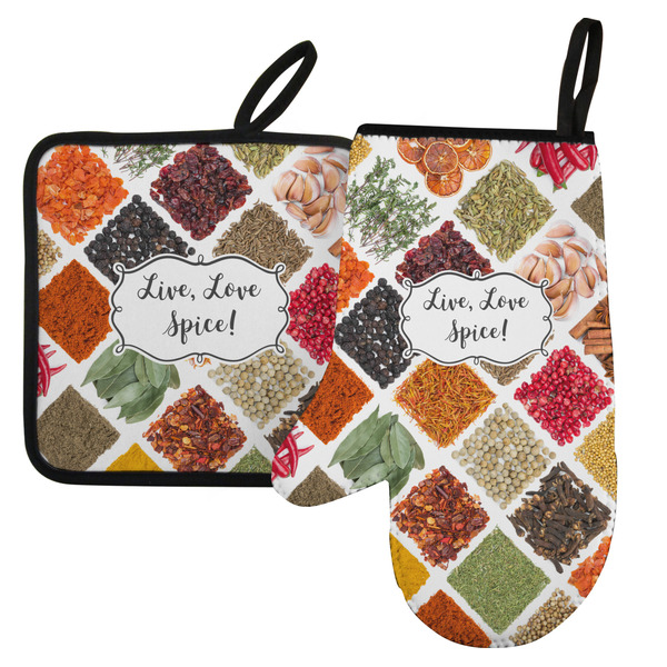 Custom Spices Left Oven Mitt & Pot Holder Set