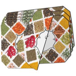 Spices Dining Table Mat - Octagon - Set of 4 (Double-SIded)