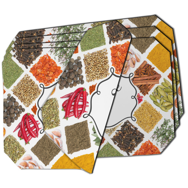 Custom Spices Dining Table Mat - Octagon - Set of 4 (Double-SIded)