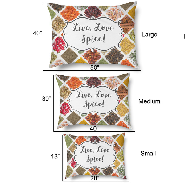 Spices Outdoor Dog Beds - SIZE CHART