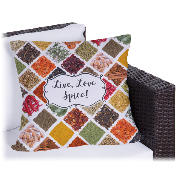 Custom Spices Outdoor Pillow - 20" (Personalized)