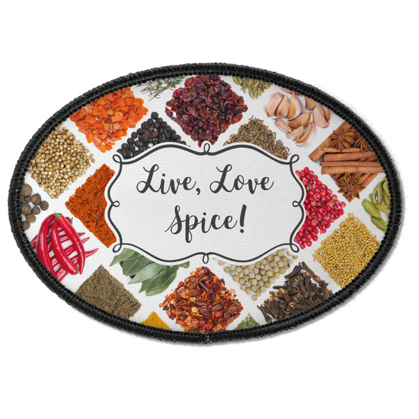 Custom Spices Iron On Oval Patch