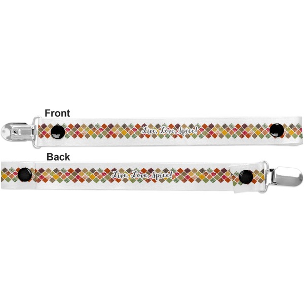 Spices Pacifier Clip - Front and Back
